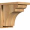 Ekena Millwork Yorktown Rough Sawn Corbel w/Backplate, Western Red Cedar, 8"W x 12"D x 12"H COR08X12X12YOR01RWR - alternate 1